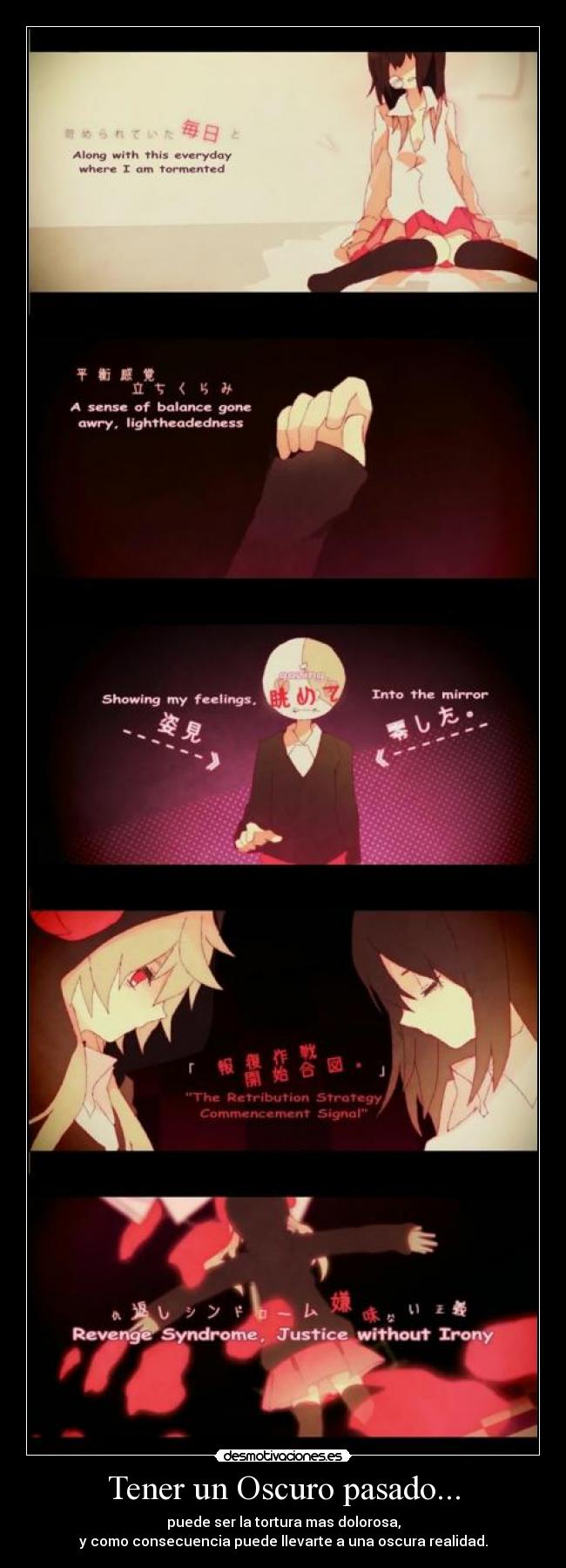 Tener un Oscuro pasado... -