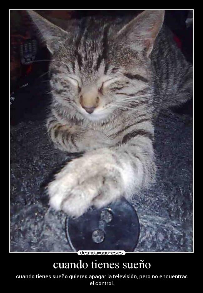 cuando tienes sueño - 