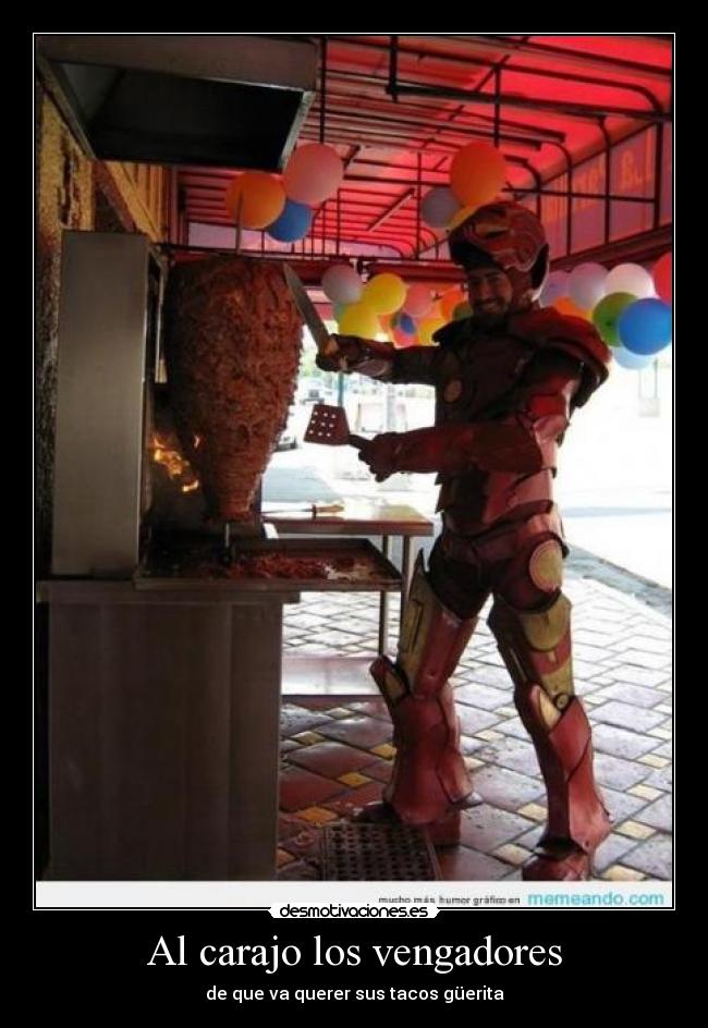 Al carajo los vengadores -