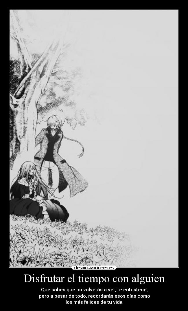 Disfrutar el tiempo con alguien - 