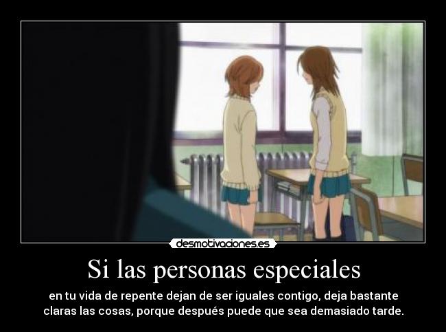 Si las personas especiales -