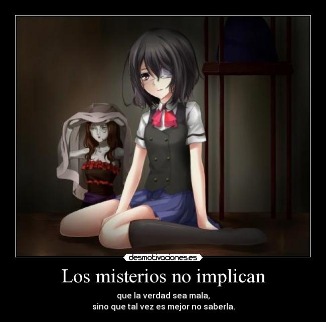 Los misterios no implican -
