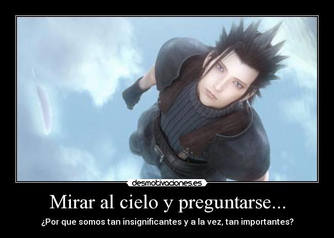 carteles darkkonnan final fantasy vii zack desmotivaciones