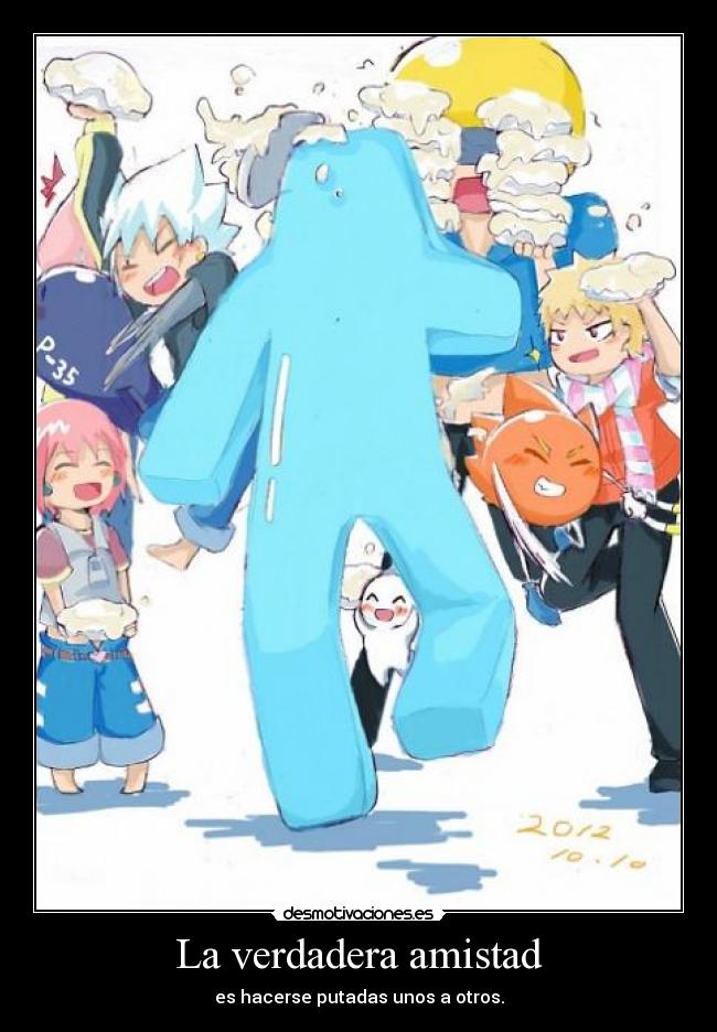 carteles amistad telyg bobobo desmotivaciones