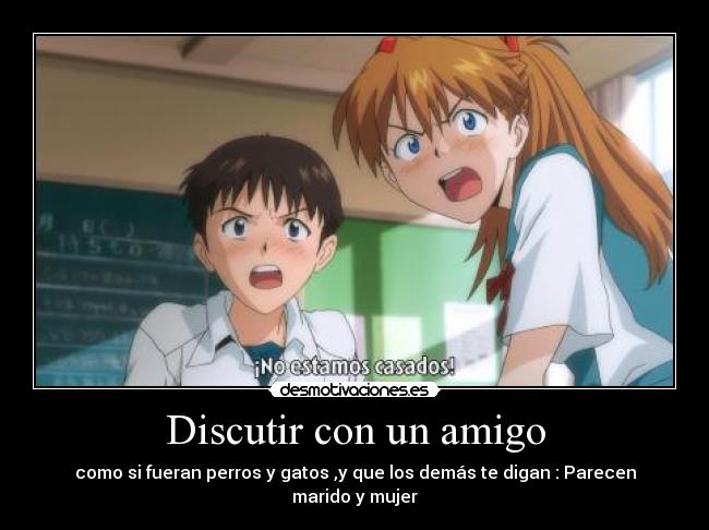 Discutir con un amigo -