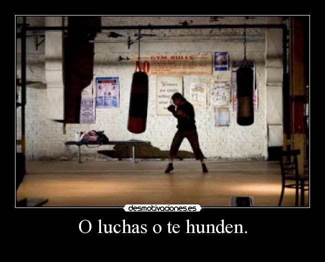 O luchas o te hunden. - 