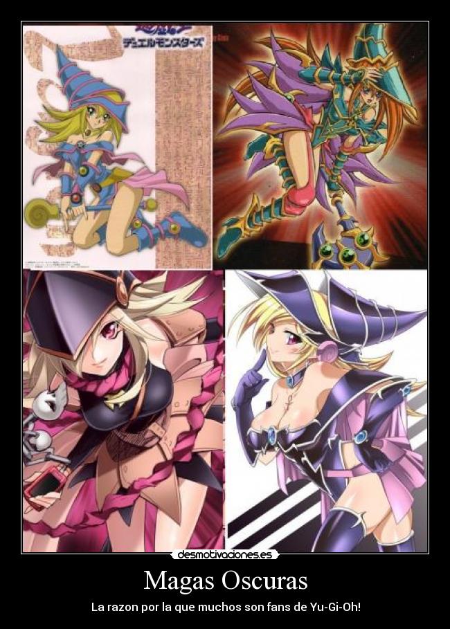 carteles yugioh dark magician girl gagaga magi magi valkyria maga oscura anime manga desmotivaciones