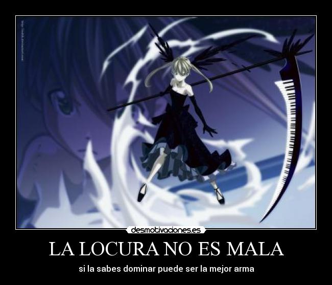 carteles locura soul eater maka soul sangre negra locura manga forma final del prota desmotivaciones
