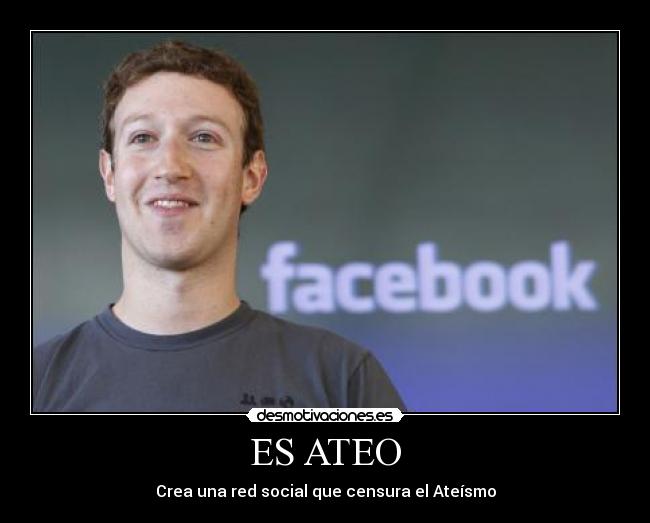ES ATEO - Crea una red social que censura el Ateísmo