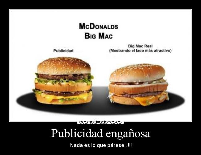 Publicidad engañosa -