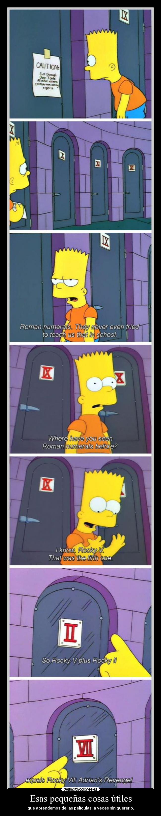 Esas pequeñas cosas útiles - que aprendemos de las películas, a veces sin quererlo.