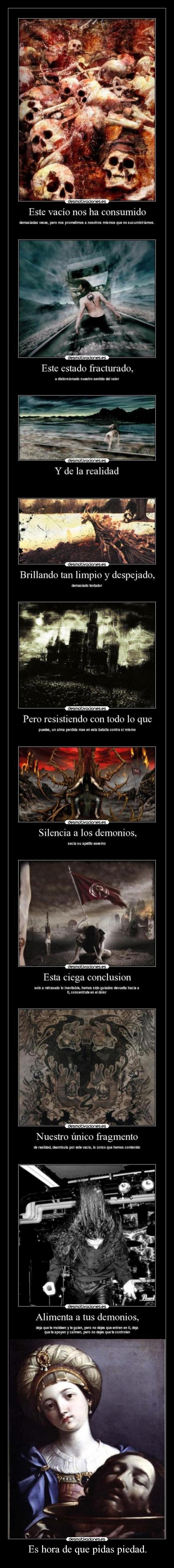 carteles worship your demons desmotivaciones