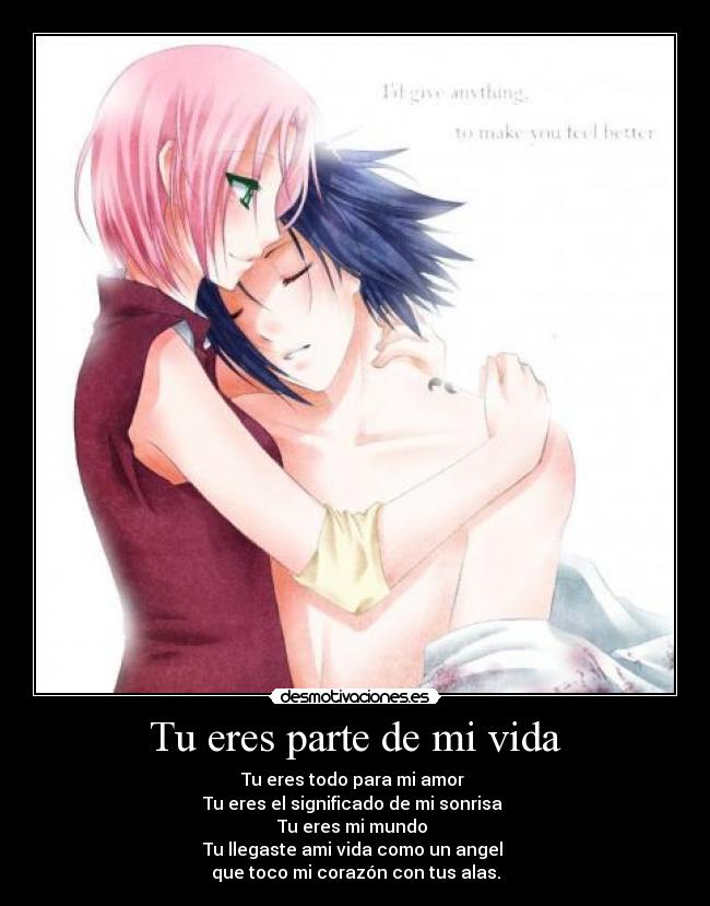 Tu eres parte de mi vida -