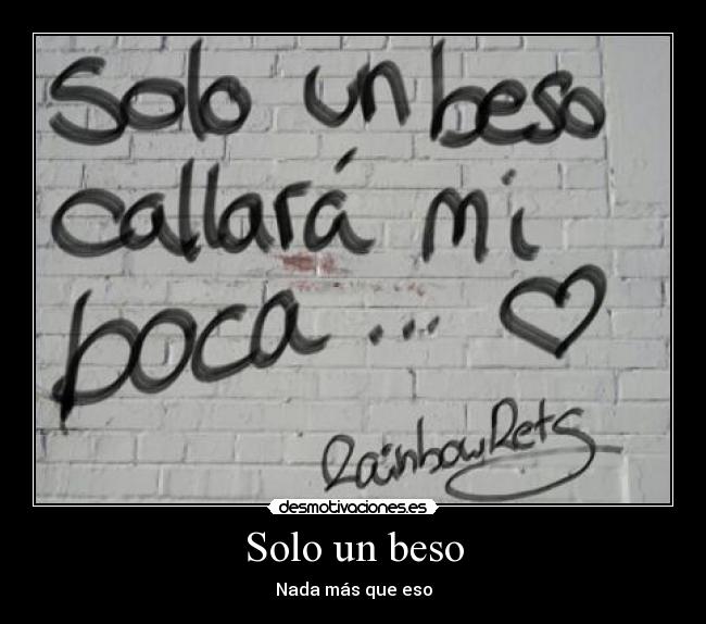Solo un beso - Nada más que eso