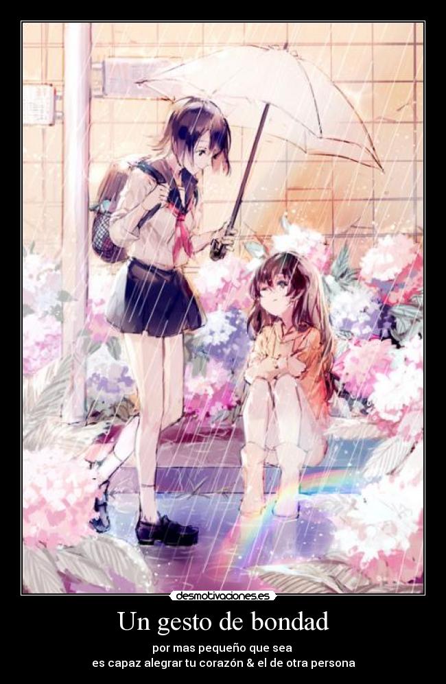 Un gesto de bondad -