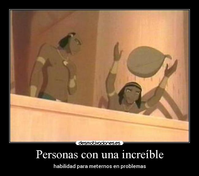 Personas con una increíble - 