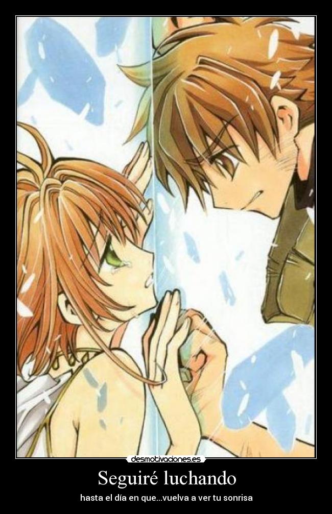 carteles anime tsubasasakuraxsyaoran desmotivaciones