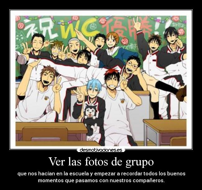 Ver las fotos de grupo - 