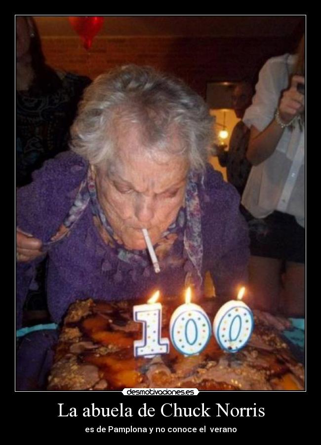 La abuela de Chuck Norris -