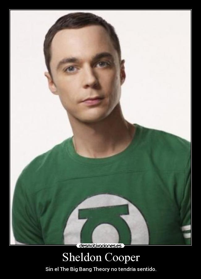 Sheldon Cooper - Sin el The Big Bang Theory no tendría sentido.