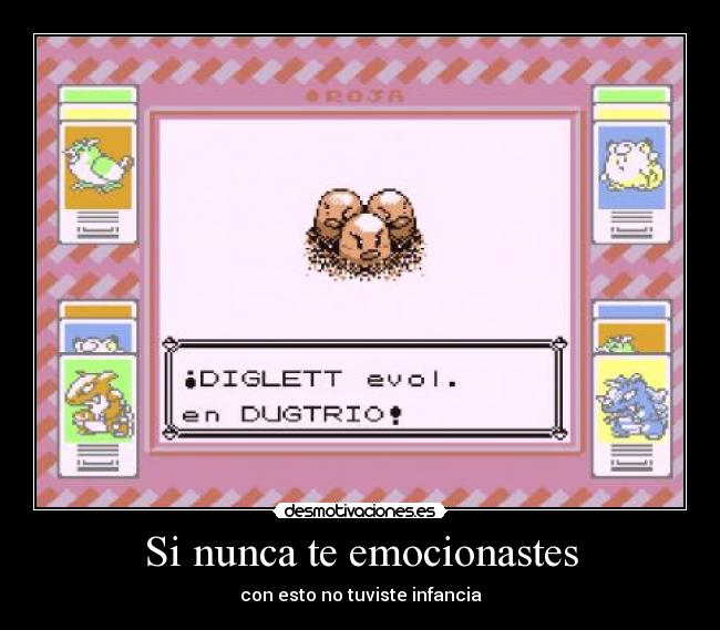 Si nunca te emocionastes -