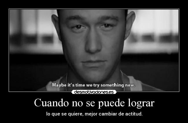 Cuando no se puede lograr -