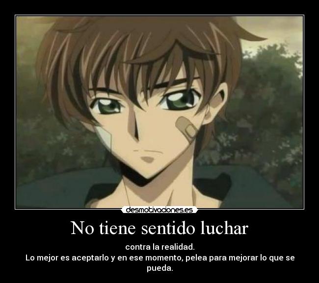 No tiene sentido luchar - 