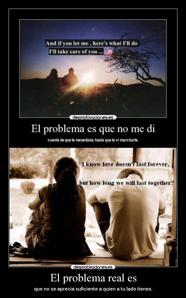 El problema real es -