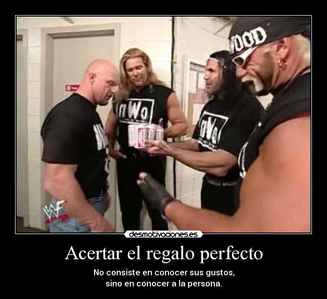 Acertar el regalo perfecto - No consiste en conocer sus gustos,
sino en conocer a la persona.