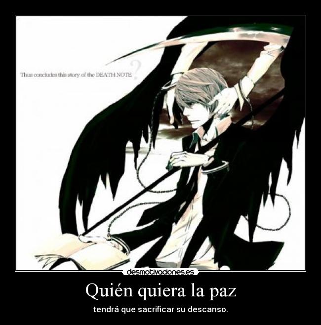 Quién quiera la paz -