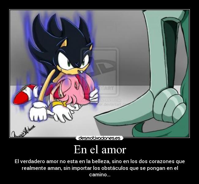 En el amor - El verdadero amor no esta en la belleza, sino en los dos corazones que
realmente aman, sin importar los obstáculos que se pongan en el
camino...