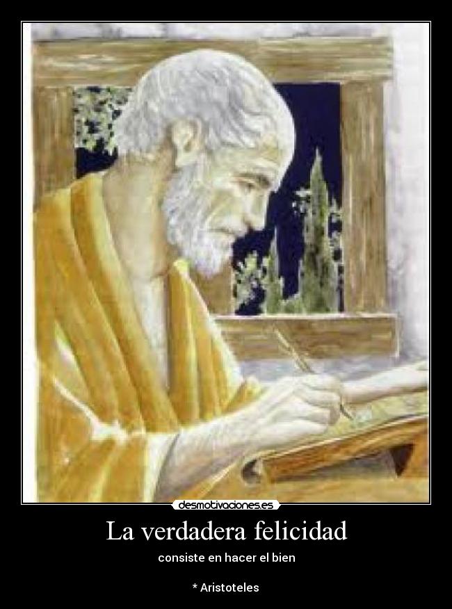 La verdadera felicidad -