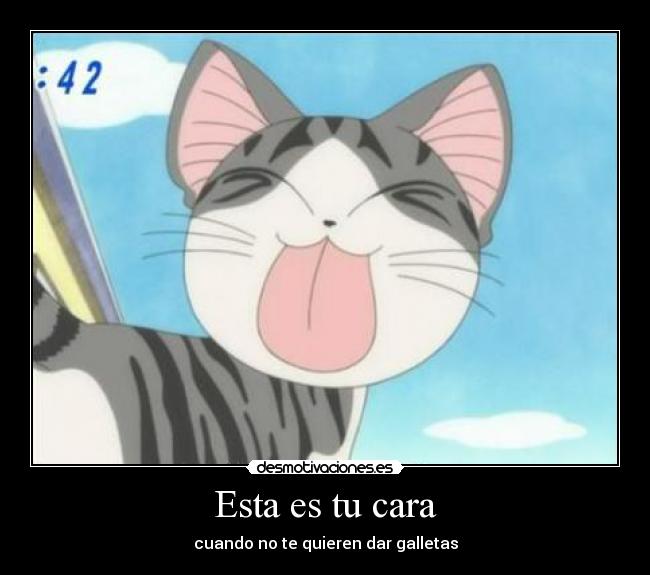 Esta es tu cara - cuando no te quieren dar galletas