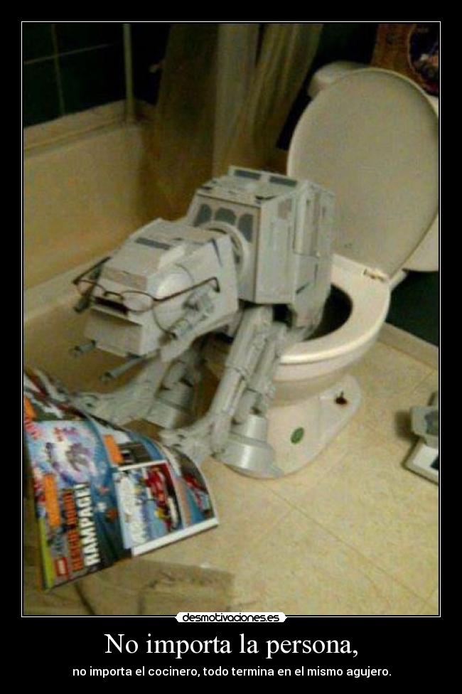 No importa la persona, -