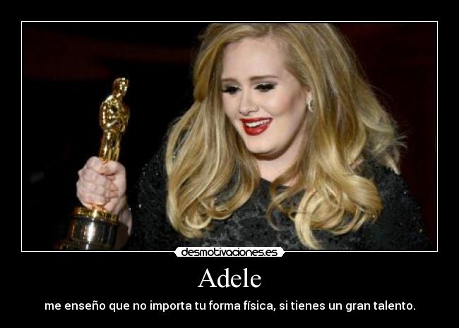 carteles adele talento oscar desmotivaciones