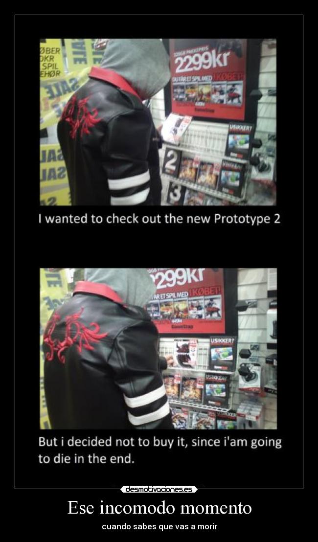 Ese incomodo momento - cuando sabes que vas a morir