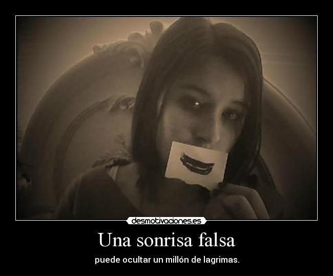 carteles sonrisa triste desmotivaciones