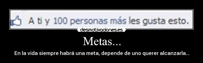 Metas... -