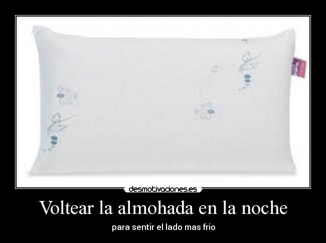 Voltear la almohada en la noche - 