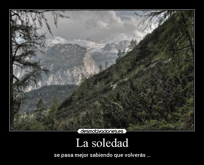 La soledad -