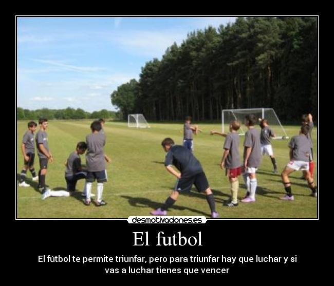 El futbol -