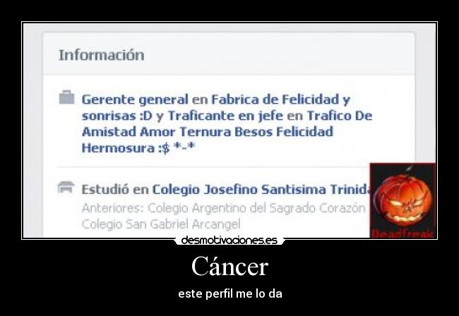 Cáncer - este perfil me lo da