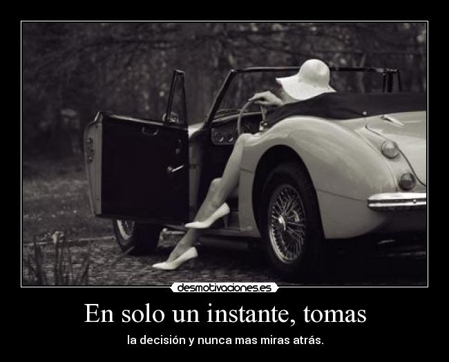 En solo un instante, tomas - 