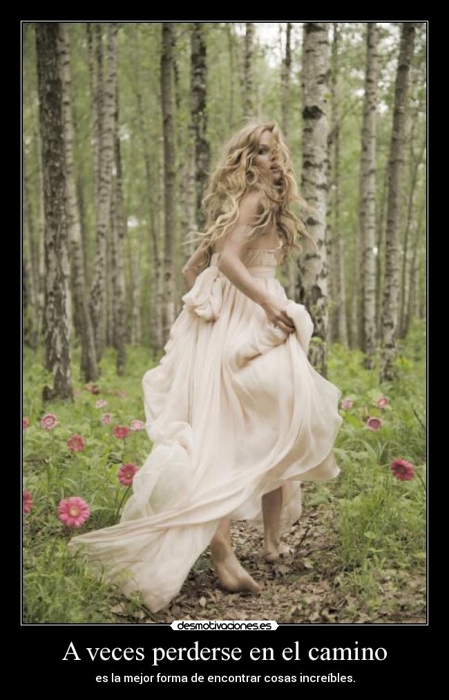 A veces perderse en el camino - es la mejor forma de encontrar cosas increíbles.