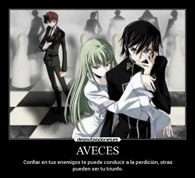 carteles code geass desmotivaciones