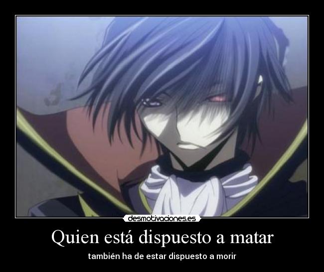 carteles theinmortals caaf justiciaradical code geass lelouch britania lamperouge desmotivaciones
