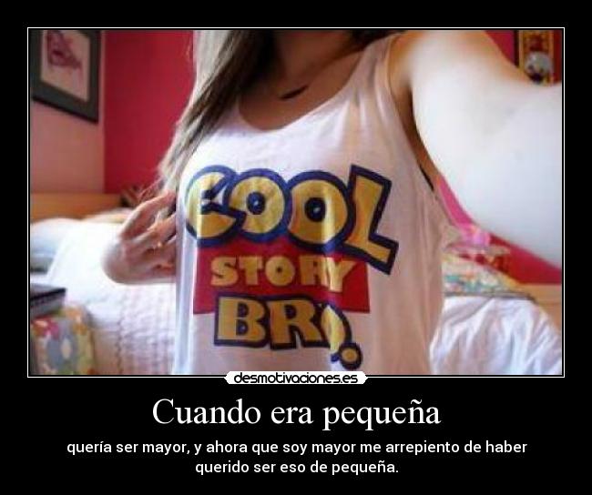 Cuando era pequeña - 