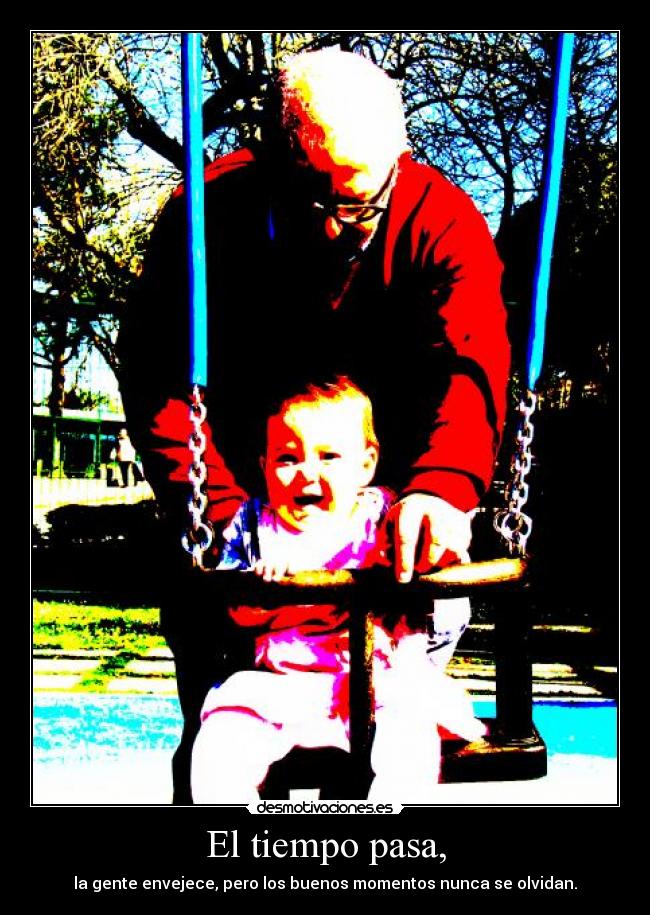 El tiempo pasa, - la gente envejece, pero los buenos momentos nunca se olvidan.