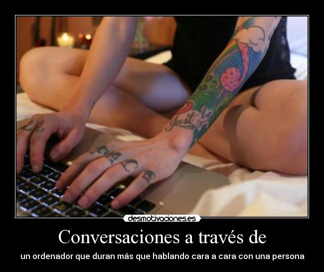 Conversaciones a través de -