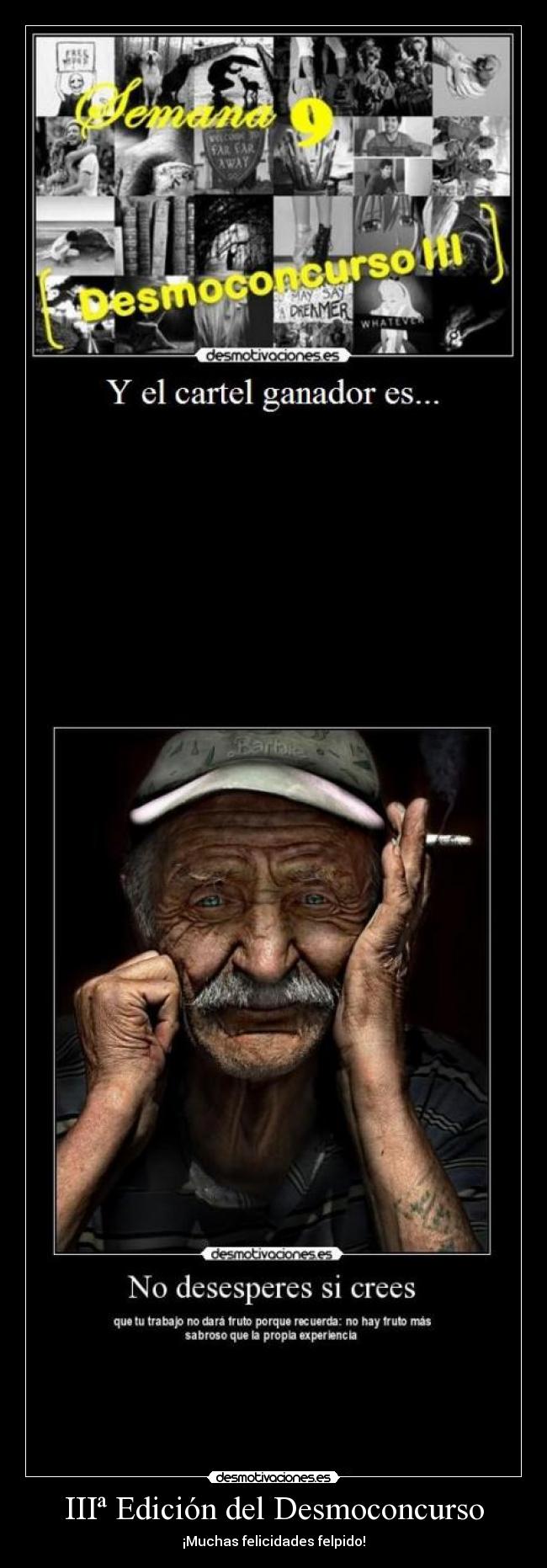 IIIª Edición del Desmoconcurso - ¡Muchas felicidades felpido!